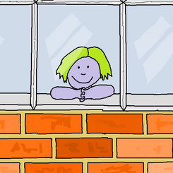 girl waiting for her new Dads