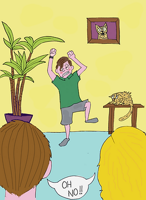 boy having a big tantrum