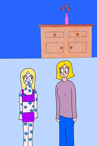 Ellie is covered in blisters