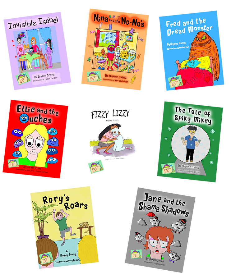 Collection of Fizzy Friends book covers